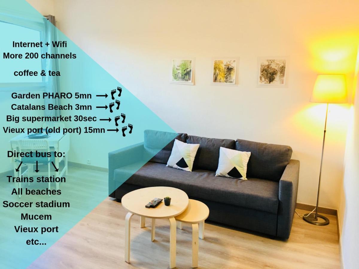 Joli Studio Proche Plage, Vieux Port & Palais Pharo مارسيليا المظهر الخارجي الصورة